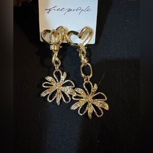 Free People Xavier Dangles (GOLD) NWT